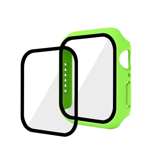 GANGANPRO 2 In 1 Design Harte PC Hülle mit Gehärtetem Glas Displayschutzfolie für Apple Watch 4/5/6/SE,Ultradünne Kratzfeste Smartwatch Abdeckung für iWatch 44 mm Zubehör – Grün GANGANPRO 2 In 1 Design Harte PC Hülle mit Gehärtetem Glas Displayschutzfolie für Apple Watch 4/5/6/SE,Ultradünne Kratzfeste Smartwatch Abdeckung für iWatch 44 mm Zubehör – Grün von GANGANPRO
