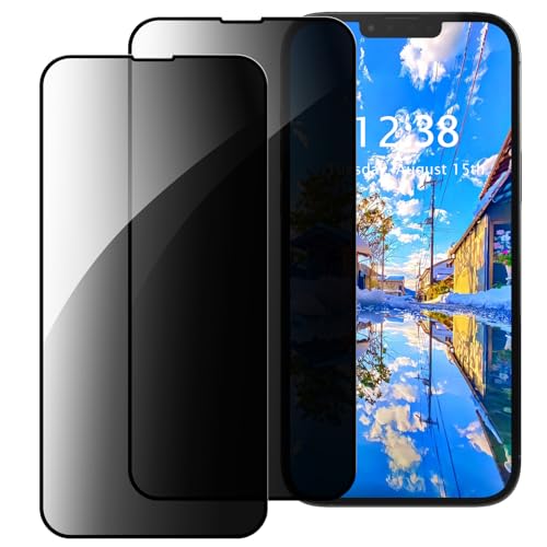 GANGANPRO 2 Stück Sichtschutz Displayschutzfolie Kompatibel mit iPhone 15 Pro Max, HD Schwarz 9H-Härte, Abdeckung Anti-Spionage-Privates Gehärtetes Glas GANGANPRO 2 Stück Sichtschutz Displayschutzfolie Kompatibel mit iPhone 15 Pro Max, HD Schwarz 9H-Härte, Abdeckung Anti-Spionage-Privates Gehärtetes Glas von GANGANPRO