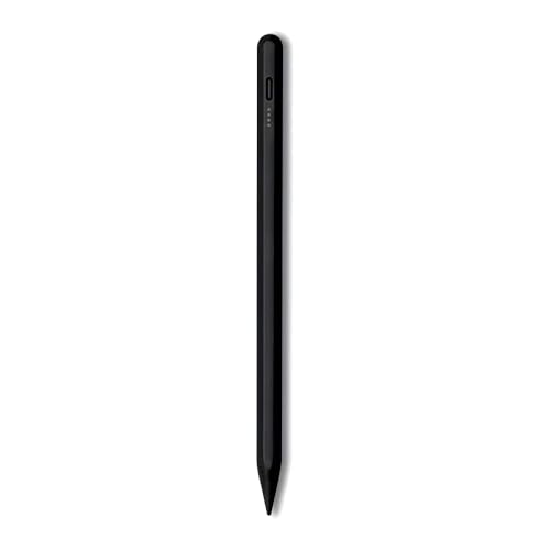 GANGANPRO Aktiver Stylus-Stift für Touchscreens Wiederaufladbarer Tablet-Stift Spitze Magnetischer Bleistift Stylus-Stift für iOS/Android/Tablet/Phones/iPad und andere Smartphone-Geräte (Schwarz) von GANGANPRO