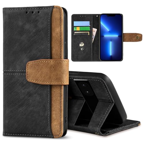 GANGANPRO Leder Business Handy Holster für Google Pixel 8A,rutschfest und Kratzfest Mit Kartenhalter,Standfunktion Brieftaschen Hülle 6.2 Zoll – Schwarz GANGANPRO Leder Business Handy Holster für Google Pixel 8A,rutschfest und Kratzfest Mit Kartenhalter,Standfunktion Brieftaschen Hülle 6.2 Zoll – Schwarz von GANGANPRO