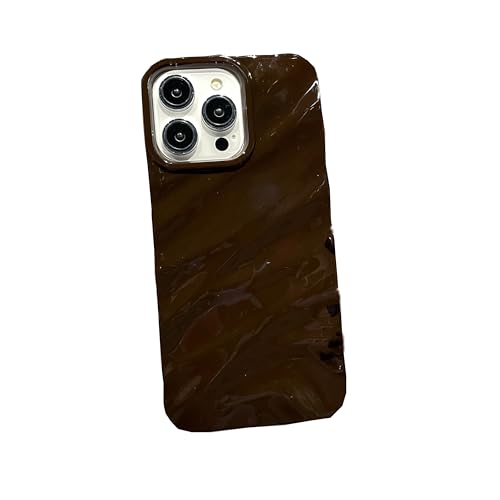GANGANPRO Niedliche Hülle kompatibel mit iPhone 16e,Wellenrahmen lockige Form stoßdämpfende und Schlanke Schutzhülle mit Mehrfach-Fallschutz 6.1 Zoll – Schokoladenfarbe GANGANPRO Niedliche Hülle kompatibel mit iPhone 16e,Wellenrahmen lockige Form stoßdämpfende und Schlanke Schutzhülle mit Mehrfach-Fallschutz 6.1 Zoll – Schokoladenfarbe von GANGANPRO