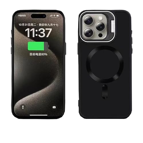GANGANPRO für magnetische iPhone 14 Plus/15 Plus Hülle mit Kameraständer,kompatibel mit Mag-Safe,Schlanke Schutzhülle aus Silikon,kompatibel mit iPhone 14 Plus/15 Plus Handyhülle 6.7 Zoll – Schwarz GANGANPRO für magnetische iPhone 14 Plus/15 Plus Hülle mit Kameraständer,kompatibel mit Mag-Safe,Schlanke Schutzhülle aus Silikon,kompatibel mit iPhone 14 Plus/15 Plus Handyhülle 6.7 Zoll – Schwarz von GANGANPRO