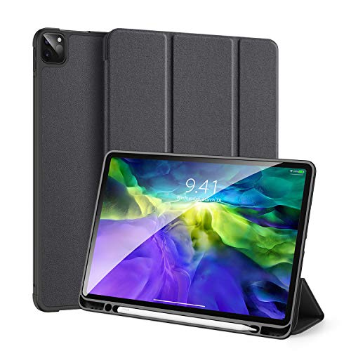 GANGXUN Magnetische Schutzhülle für iPad Pro 11 2020 & 2018, smarte magnetische Rückseite, dreifach faltbar, mit Stifthalter automatischer Wake/Sleep-Funktion, für iPad Pro 11 2020,Schwarz von GANGXUN