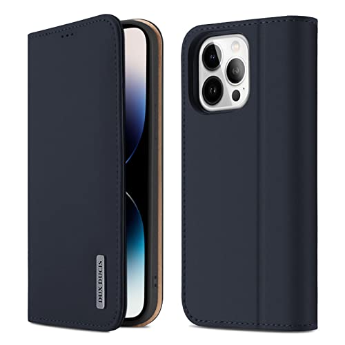 GANGXUN iPhone 14 Pro Max Hülle - 14 Pro Max Hülle Premium Leder iPhone 14 Pro Max Cover Magnetverschluss Flip Case Kicktand iPhone 14 Pro Max Lederhülle mit Kartenhalter Blau von GANGXUN