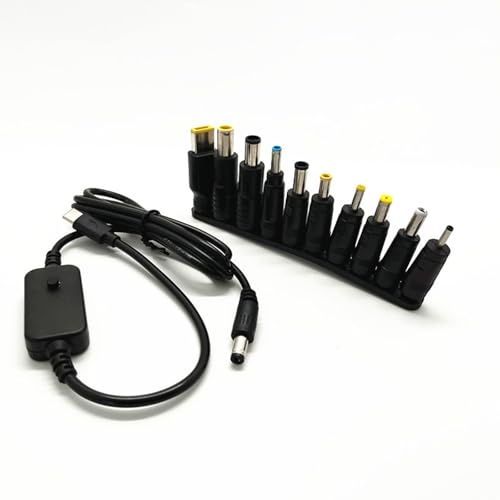 GAOFESA USB C Bis 5 5x2 1 Mm 5 V 9 V 12 V 15V 20V Einstellbares Stromkabel Mit 10 Austauschbarem Adapter Für Netzwerkgeräte GAOFESA USB C Bis 5 5x2 1 Mm 5 V 9 V 12 V 15V 20V Einstellbares Stromkabel Mit 10 Austauschbarem Adapter Für Netzwerkgeräte von GAOFESA