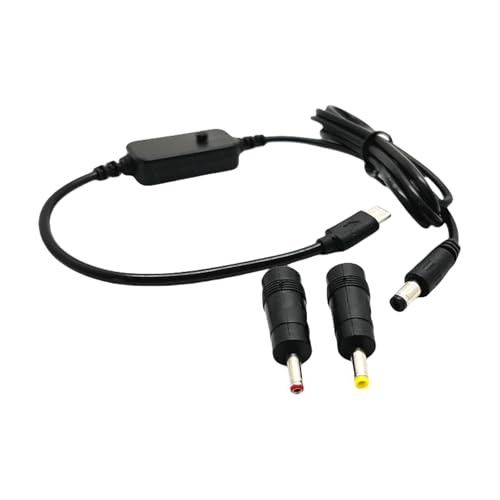 GAOFESA USB C Bis 5 5x2 1 Mm 5 V 9 V 12 V 15V 20V Einstellbares Stromkabel Mit 2 Austauschbarem Adapter Für Networking Geräte GAOFESA USB C Bis 5 5x2 1 Mm 5 V 9 V 12 V 15V 20V Einstellbares Stromkabel Mit 2 Austauschbarem Adapter Für Networking Geräte von GAOFESA