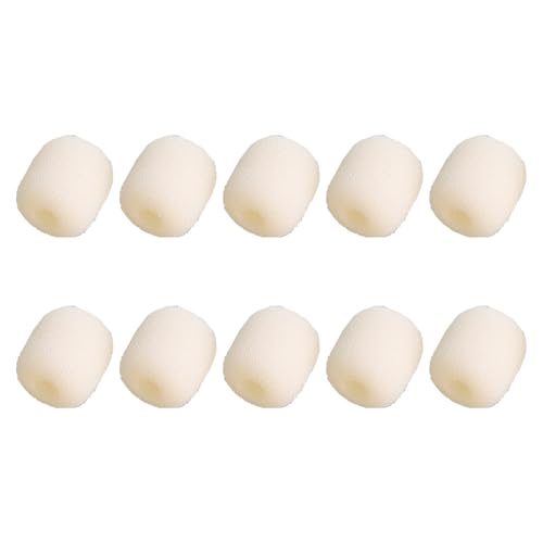 10pcs Revers Mikrofon Windschutzschaumschaumabdeckung Der Windschutzscheibe Deckung Ersatz Für K9 Lavalier Mikrofonzubehör Deckt von GAOINTELL