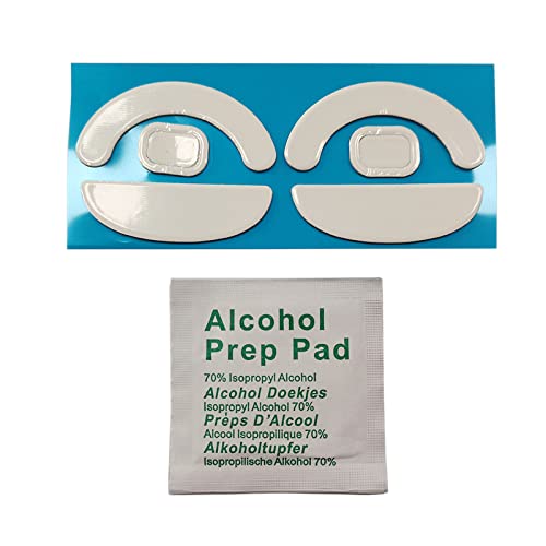 GAOINTELL 2 Sets Gaming Mausschläger Maus Gleiten Füße Mousepad Für Maus Weiß von GAOINTELL