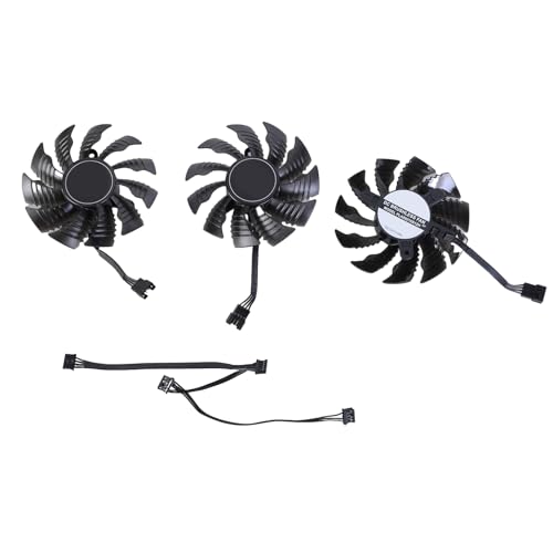 3PCS PLA09215S12H 82mm 4Pin Ersatz Easy Installation Cooler Lüfter Für 2080 Grafikkartenverwaltungszubehör von GAOINTELL