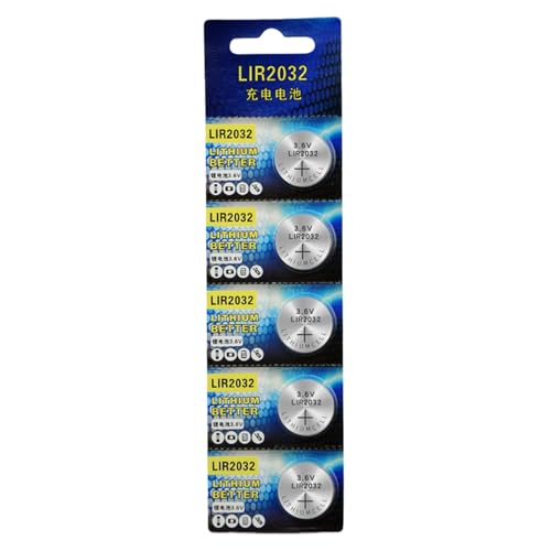 5pieces Lir2032 3 6 V Batterien Wiederaufladbare Lithiummünzen Batterien Ideal Für Taschenrechner. Kameras Uhren Taschenlampen 5pieces Lir2032 3 6 V Batterien Wiederaufladbare Lithiummünzen Batterien Ideal Für Taschenrechner. Kameras Uhren Taschenlampen von GAOINTELL