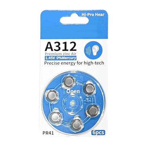 A312 Hörgerät Batterien 6PC Air Hörknopfzelle Mit Stabilen Spannungen Umweltfreundliche Design A312 Hörgerät Batterien 6PC Air Hörknopfzelle Mit Stabilen Spannungen Umweltfreundliche Design von GAOINTELL