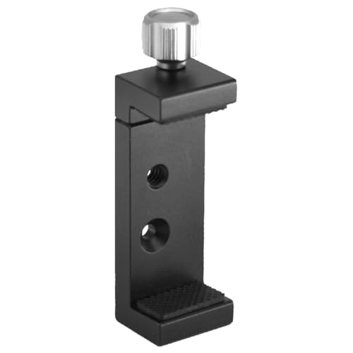 Aluminiumlegierung Telefonklemme Clip Leichte Ausgestattete Einstellbare Klemme Für Sichere Grip Multifunktion. Verwenden Sie Schwarz. von GAOINTELL