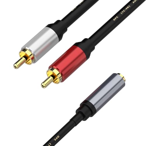 GAOINTELL 3 5 Mm Bis 2 2RCA Splitter Hörkabel Bidirektional Verbessert Die Übertragung Von Geräten Zum Kopfhörer Des Heimtheateres von GAOINTELL