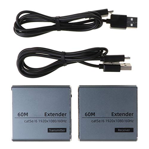 GAOINTELL 60m Kompatibler Extender Senderempfänger Cat5e/Cat6 RJ45-Portsschleife von GAOINTELL