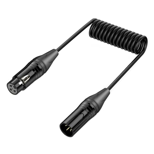 GAOINTELL Dehnbar 3Pin 3Pin Steckerkabel Kabelprofi Für Mikrofon Mixer Aufnahmestudio Podcast Hörausrüstung von GAOINTELL