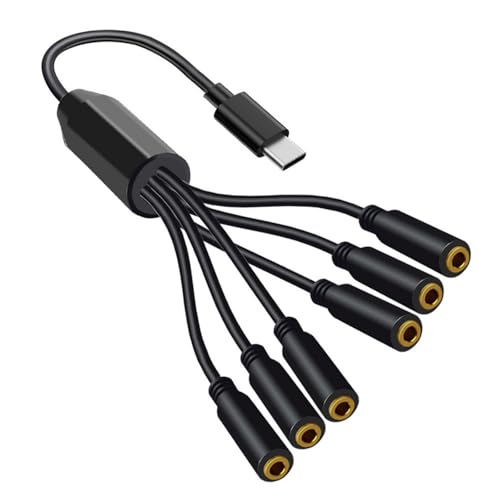 GAOINTELL Typ C Bis 3 5 Mm Weiblicher Musik Sharing Splitter 6 In 1 Für Smartphones Tablets Kopfhörer Lautsprecher Überlegene Klangqualität GAOINTELL Typ C Bis 3 5 Mm Weiblicher Musik Sharing Splitter 6 In 1 Für Smartphones Tablets Kopfhörer Lautsprecher Überlegene Klangqualität von GAOINTELL