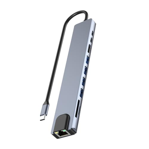 USB C Multiports Adapter USB C Hubs Mit Schnellem RJ45 PD100W Ladespeicherzugriff Für Auf Reisende USB C Multiports Adapter USB C Hubs Mit Schnellem RJ45 PD100W Ladespeicherzugriff Für Auf Reisende von GAOINTELL