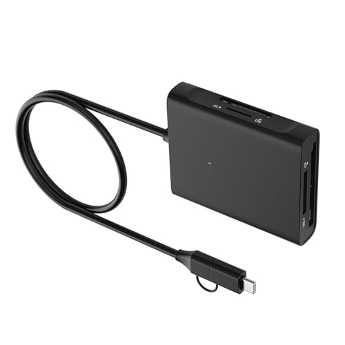 USB3.0 4-in-1-Kartenleser, mehrere Anschlüsse, effizient für MS-Speicherkarten, mit Typ-C-Adapter USB3.0 4-in-1-Kartenleser, mehrere Anschlüsse, effizient für MS-Speicherkarten, mit Typ-C-Adapter von GAOINTELL