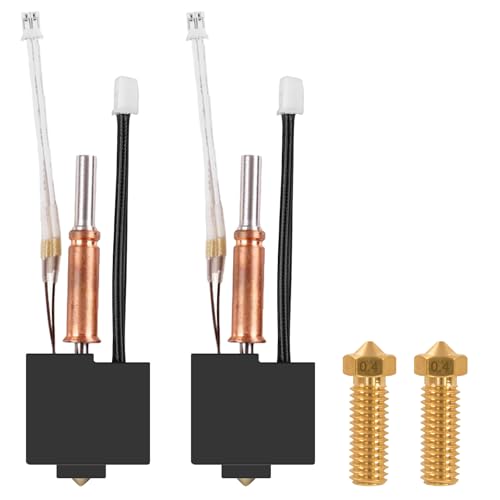2 Stück Hotend-Kit für Anycbic Kobra 3, 0,4 mm Messingdüse Anycubic Kobra 3 Hotend mit 2 Stück, 3D Drucker Extruder V5 J-Head Druckkopf 24V Keramik Heizpatrone Hotend für Kobra 3, Kobra 3 Combo 2 Stück Hotend-Kit für Anycbic Kobra 3, 0,4 mm Messingdüse Anycubic Kobra 3 Hotend mit 2 Stück, 3D Drucker Extruder V5 J-Head Druckkopf 24V Keramik Heizpatrone Hotend für Kobra 3, Kobra 3 Combo von GAOUTO