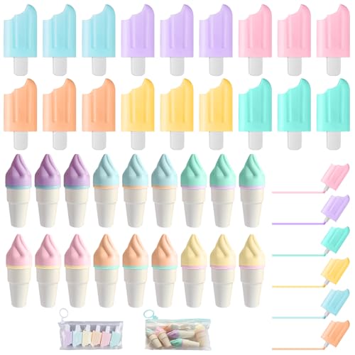 36 Stück Mini Textmarker, Eisförmige Mini Kinder Textmarker, 6 Farbe Leuchtstifte Pastell, Lustige Stifte für Kinder, Highlighter Pen, Mini Stifte Set für Geschenke, Party, Geburtstag und Schule 36 Stück Mini Textmarker, Eisförmige Mini Kinder Textmarker, 6 Farbe Leuchtstifte Pastell, Lustige Stifte für Kinder, Highlighter Pen, Mini Stifte Set für Geschenke, Party, Geburtstag und Schule von GAOUTO