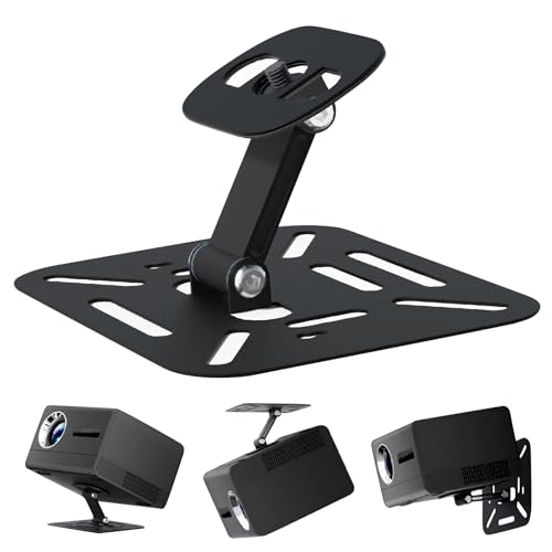 Beamer Halterung, Mini Verstellbare Projektorhalterung, 360°Drehbar Projektor Halterung, Wandhalterung Beamer, Metall Projektor Ständer mit 1/4-Zoll-Schraubschnittstelle für Heimkino Spielzimmer Büro Beamer Halterung, Mini Verstellbare Projektorhalterung, 360°Drehbar Projektor Halterung, Wandhalterung Beamer, Metall Projektor Ständer mit 1/4-Zoll-Schraubschnittstelle für Heimkino Spielzimmer Büro von GAOUTO