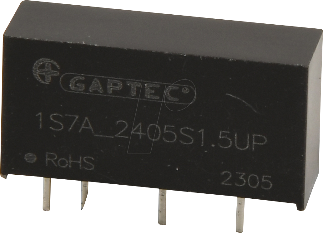 1S7A_2405S1.5UP - DC/DC-Wandler, 1 W, 5 V, SIL 7 von GAPTEC