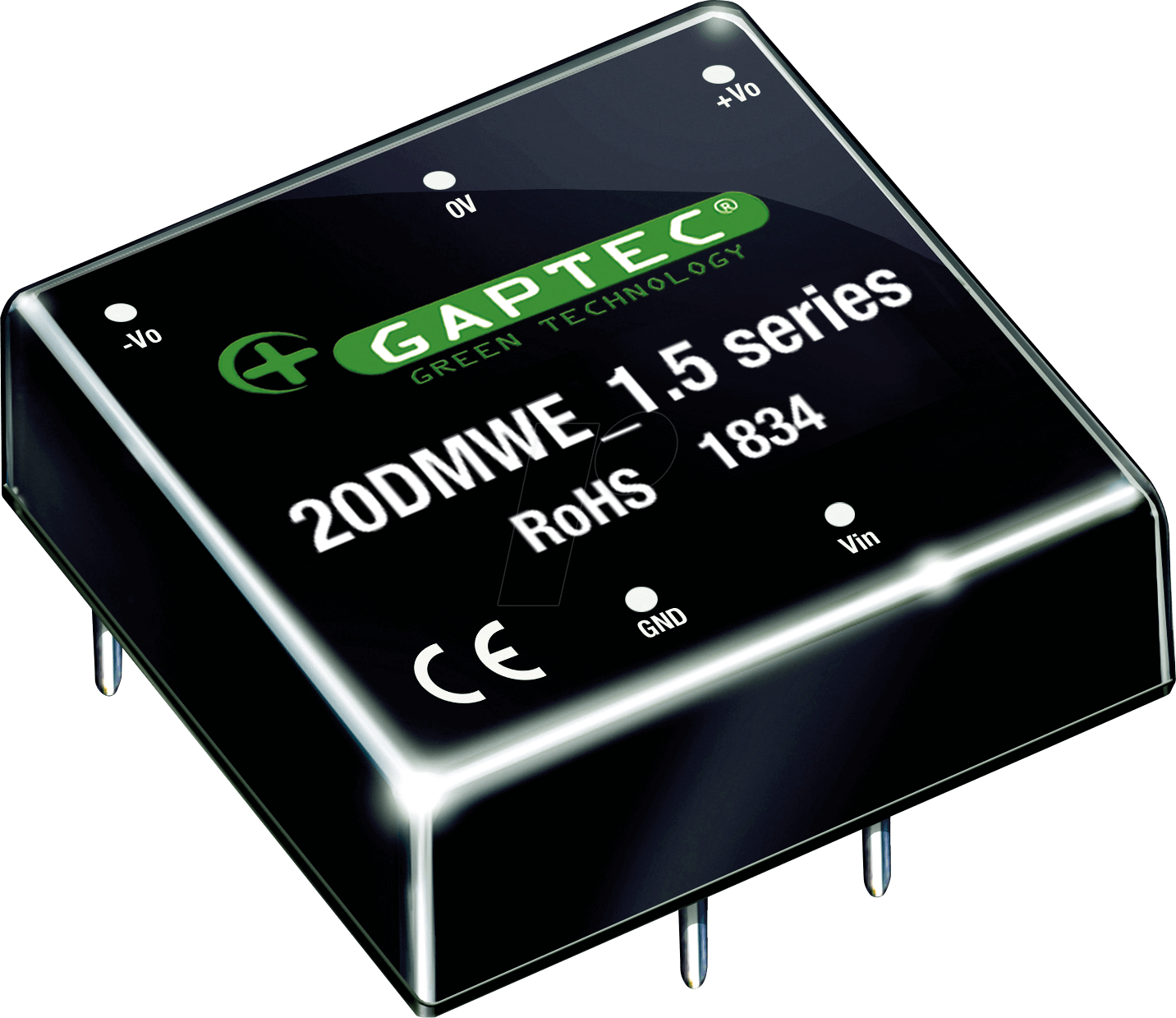 20DMWE_1203S1.5 - DC/DC-Wandler, 20 W, 3,3 V, DIP von GAPTEC