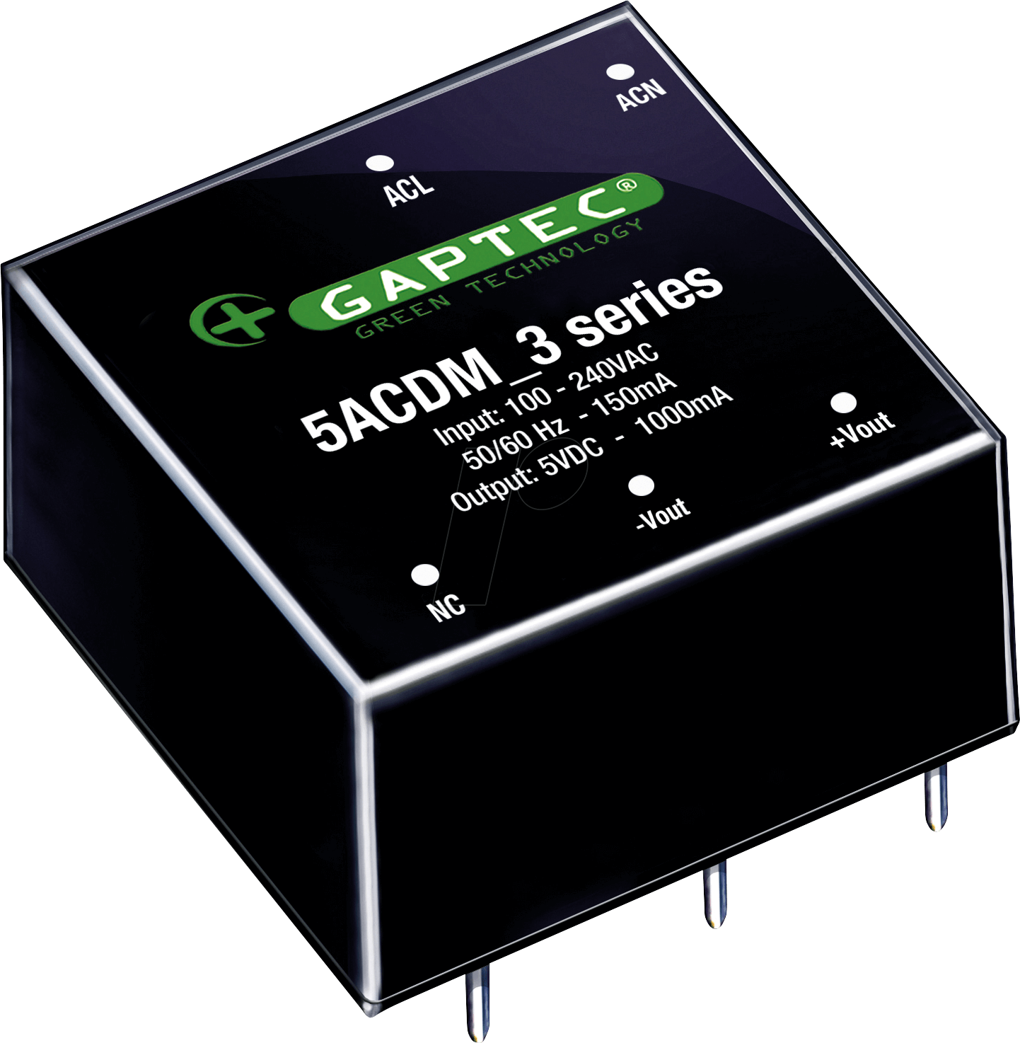 5ACDM_05S3 - AC/DC-Wandler, 5 W, 5 V, 90-264, DIP von GAPTEC