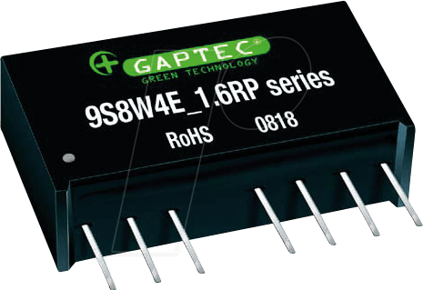 9S8WE4_2403S16RP - DC/DC-Wandler, 9 W, 3,3 V, SIL 8 von GAPTEC