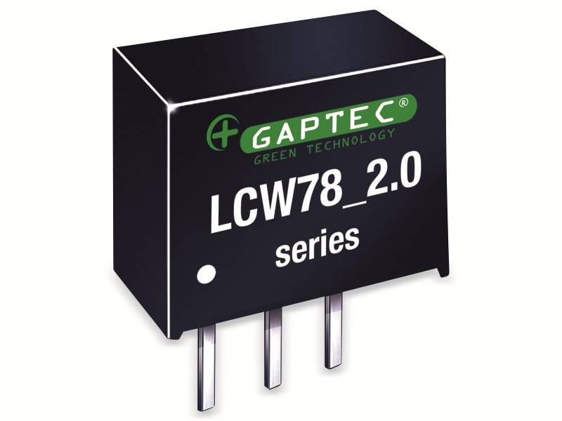 GAPTEC DC-DC-Wandler, Electronic, SIP3 micro size, 4,5-36Vin, 2,5Vout, 2000mA, 11,6x7,5x10,2mm von GAPTEC