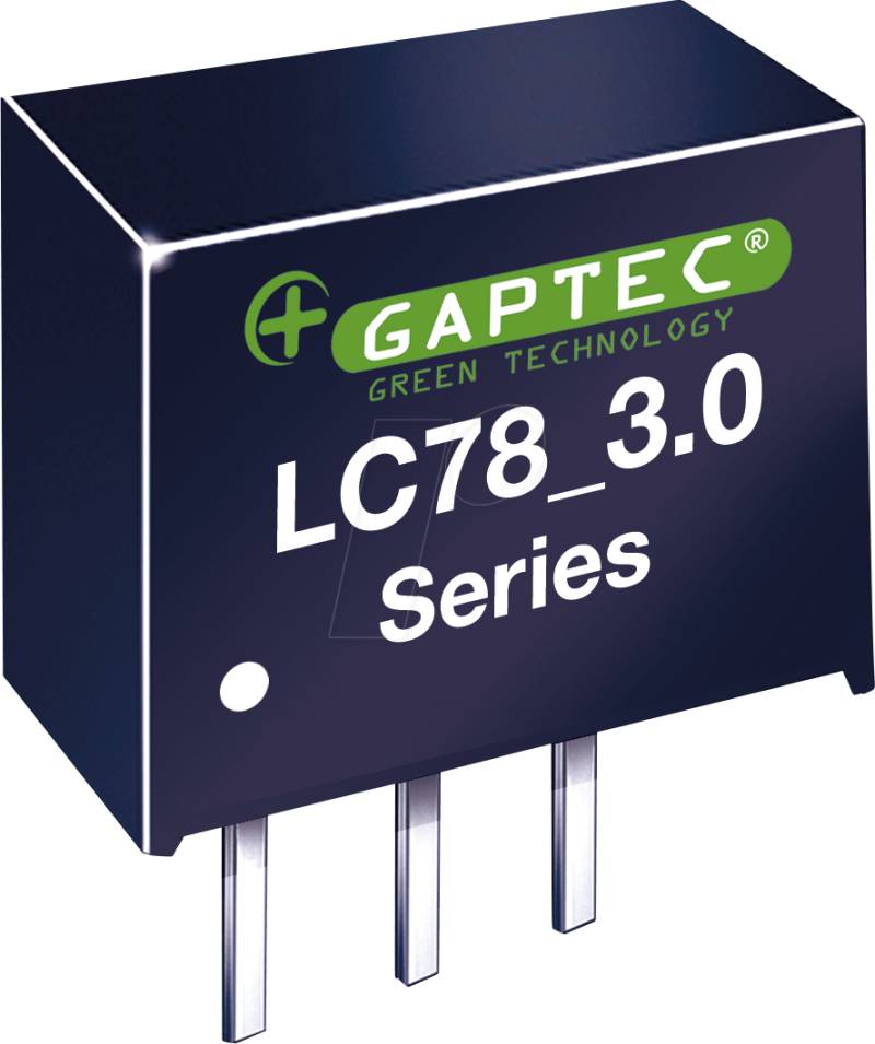 LC78_03-3.0 - DC/DC-Wandler, 4,5 - 28 Vin, 3,3 Vout, 3 A, SIP-3 von GAPTEC