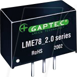 LME78_12-2.0S - DC/DC-Wandler, 36 V, SIP, 25er-Stange von GAPTEC