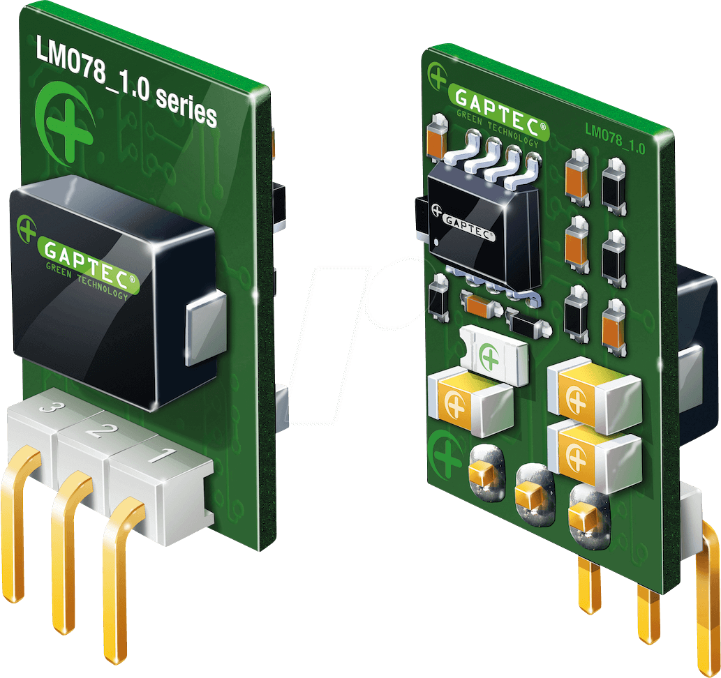 LMO78_12-1.0 - DC/DC-Wandler, 12 W, 12 V, 1000 mA, SIL LMO78_12-1.0 - DC/DC-Wandler, 12 W, 12 V, 1000 mA, SIL von GAPTEC
