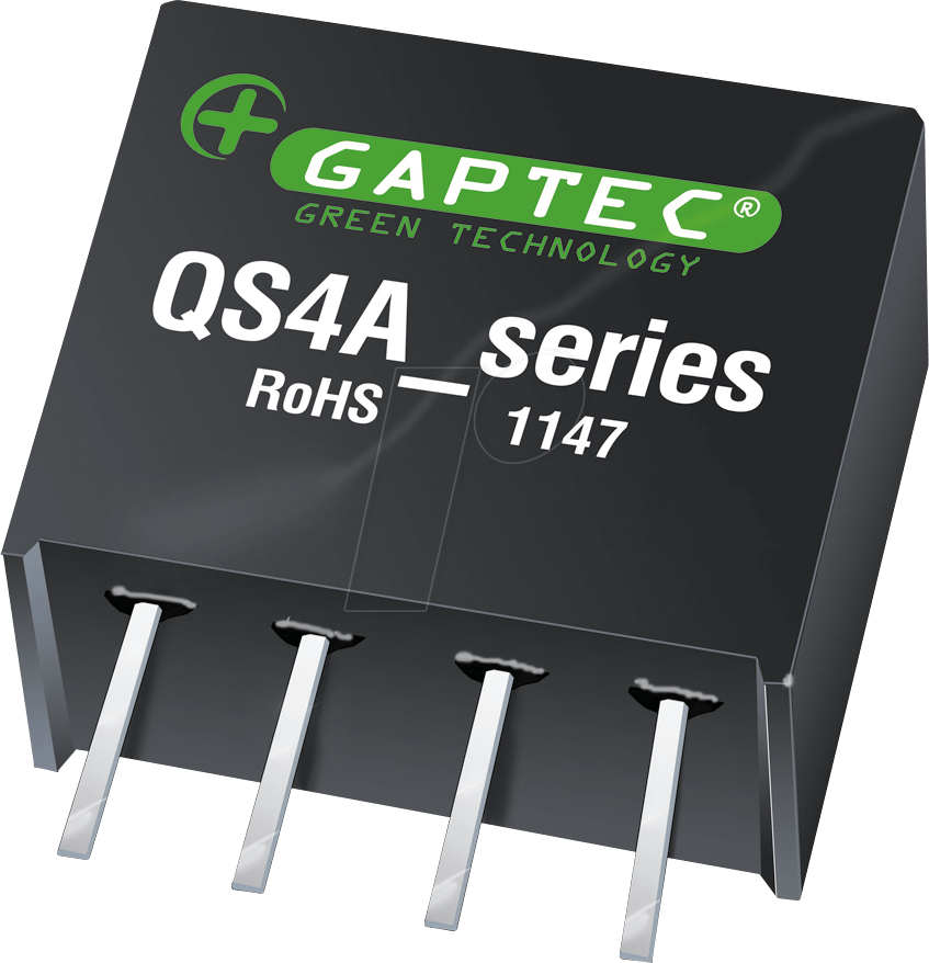 QS4A_0303S1.5UP - DC/DC-Wandler, 0,25 W, 3,3 V, SIL 4 von GAPTEC