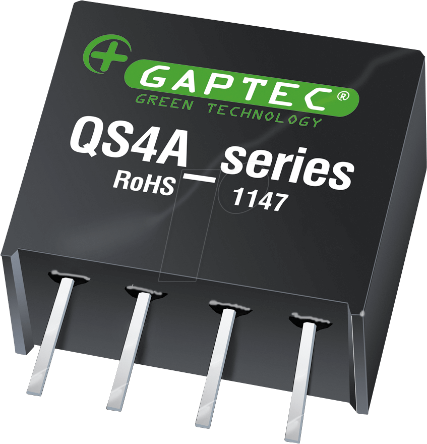 QS4A_0505S1.5UP - DC/DC-Wandler, 0,25 W, 5 V, SIL 4 von GAPTEC