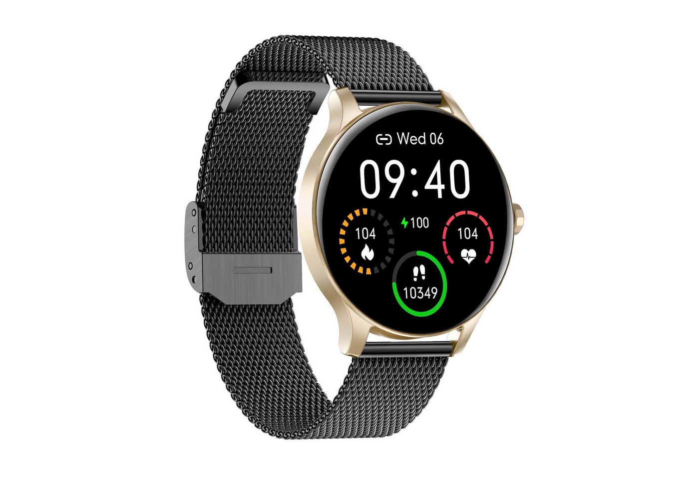 GARETT Smartwatch Garett Classy gold-black steel Smartwatch von GARETT