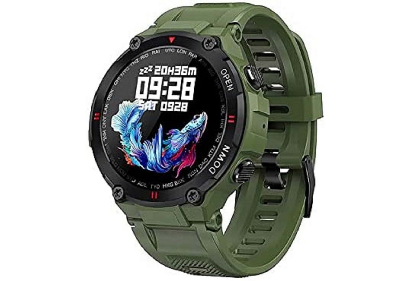 GARETT Smartwatch Garett Sport Tactic green Smartwatch von GARETT