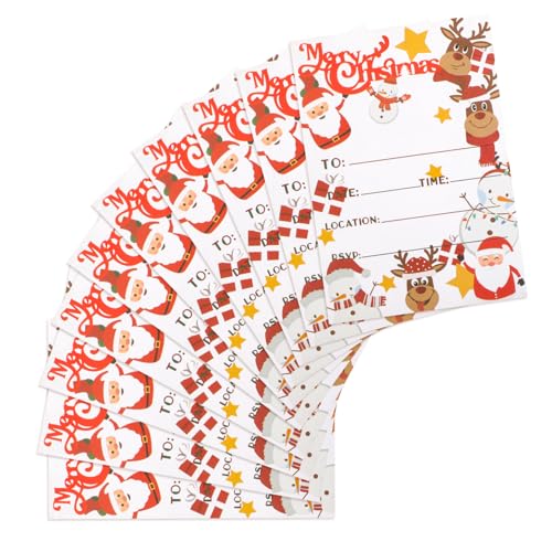 GARIOUANS 10 Stück Weihnachtseinladungskarte Fröhlich Kasse Vielen Dank an Karten mit Umschlägen lädt ein Gruß einladungskarten Urlaubskarte Party-Einladungskarte Einladungszubehör Papier GARIOUANS 10 Stück Weihnachtseinladungskarte Fröhlich Kasse Vielen Dank an Karten mit Umschlägen lädt ein Gruß einladungskarten Urlaubskarte Party-Einladungskarte Einladungszubehör Papier von GARIOUANS