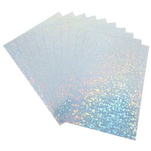 GARIOUANS 10Blätter Bedruckbares Vinyl Aufkleberpapier Glänzendes Fotopapier für Tintenstrahldrucker Selbstklebend Vielseitig Einsetzbar für DIY Projekte von GARIOUANS