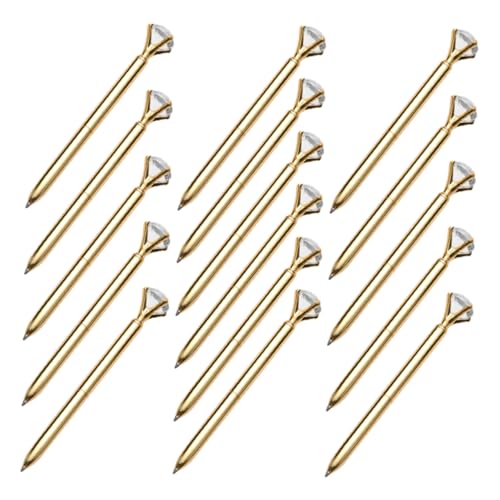 GARIOUANS 16 Stück Kugelschreiber, Feine Spitze, Glatt Schreibende Kugelschreiber, Mehrzweck-kugelschreiber Mit Strass-bling-aufsatz, Schwarze Tinte von GARIOUANS