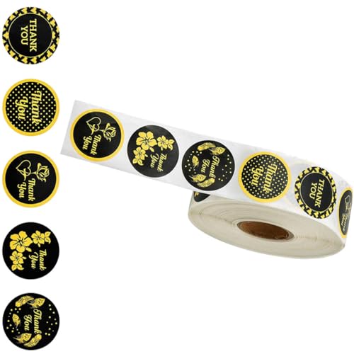 GARIOUANS 1roll Danke Aufkleber Danke Etikett Geschenkanhänger Klebstoff Ästhetisch Abschluss Mit Zweck Runde Aufkleber Selbstklebender Diy-aufkleber Aufkleber Verpacken Kreis Aufkleber Grad GARIOUANS 1roll Danke Aufkleber Danke Etikett Geschenkanhänger Klebstoff Ästhetisch Abschluss Mit Zweck Runde Aufkleber Selbstklebender Diy-aufkleber Aufkleber Verpacken Kreis Aufkleber Grad von GARIOUANS
