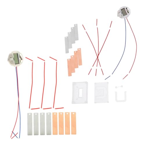 GARIOUANS 2 Sets DIY Fruit Battery Science Experiment Kit Für Schüler Kartoffeluhr Making Kit Physik Experiment Kits Für Kinder Obst Batterie Kit Kit von GARIOUANS