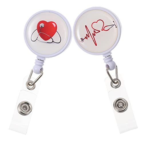 GARIOUANS 2 Stück Krankens Wester Abzeichen Clip-abzeichen Id -kartenhalter Arbeit Inhaber Zubehör Schlüssel Name Ausweishalter Pflege Abzeichenhalter Arztausweis-clip Id-tag-halter Abs von GARIOUANS