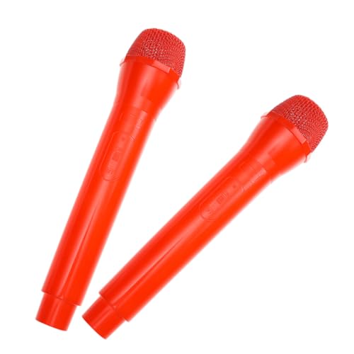 GARIOUANS 2 Stück Requisiten Für Simulationsmikrofone Karaoke Party Gefälscht Vloggen Vorgeben Mikrofon-stütze -mikrofonstütze Cosplay-mikrofon- Mikrofon Simulieren Abs Rot GARIOUANS 2 Stück Requisiten Für Simulationsmikrofone Karaoke Party Gefälscht Vloggen Vorgeben Mikrofon-stütze -mikrofonstütze Cosplay-mikrofon- Mikrofon Simulieren Abs Rot von GARIOUANS