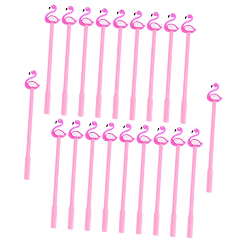 GARIOUANS 20Stücke Cartoon Gelstifte Flamingo Lustige Gelschreiber für für Schule und Bürobedarf Leicht und Angenehm Hand Fein von GARIOUANS