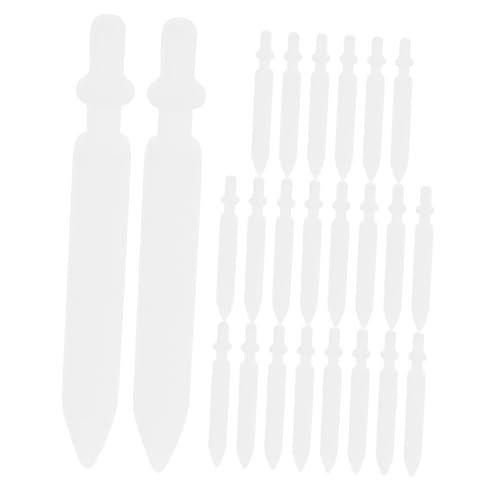 GARIOUANS 24 Stück Ersatzstift Ersatzspitzen Für Lackstifte Marker Lackstiftspitzen Ersatzmarkerspitzen Ersatz Acryl Lackstifte Feine Spitze Lackstift Mine Nylon Weiß von GARIOUANS