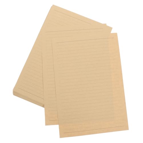 GARIOUANS 50 Blatt Liebesbrief-Briefpapier liniertes Briefpapier im Retro-Stil für das Büro liniertes Schreibpapier Retro-Briefpapier für das Büro Briefpapier fürs Büro Kraftpapier Hellbraun GARIOUANS 50 Blatt Liebesbrief-Briefpapier liniertes Briefpapier im Retro-Stil für das Büro liniertes Schreibpapier Retro-Briefpapier für das Büro Briefpapier fürs Büro Kraftpapier Hellbraun von GARIOUANS