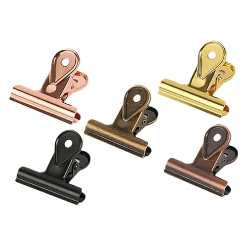 GARIOUANS 5Stücke Büroklammern Binderclips aus Rostfreiem für Notizen Papierfixierung für Büro und Zuhause Praktische und Stilvolle Bürobedarfslösung GARIOUANS 5Stücke Büroklammern Binderclips aus Rostfreiem für Notizen Papierfixierung für Büro und Zuhause Praktische und Stilvolle Bürobedarfslösung von GARIOUANS