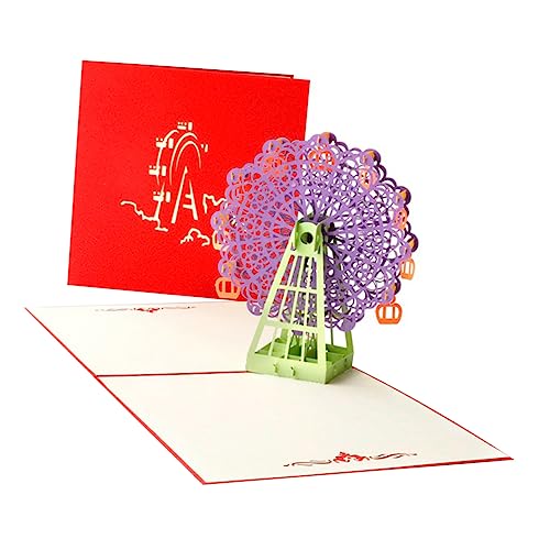 GARIOUANS Riesenrad Grußkarte Kreative Pop Up Karte für Anlässe Wie Hochzeit oder Party Umweltfreundliches oder Einladung GARIOUANS Riesenrad Grußkarte Kreative Pop Up Karte für Anlässe Wie Hochzeit oder Party Umweltfreundliches oder Einladung von GARIOUANS