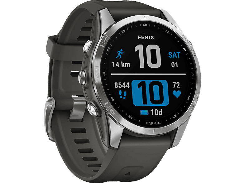 GARMIN Fenix 7S Smartwatch Edelstahl Silikon, 108-182 mm, Graphit GARMIN Fenix 7S Smartwatch Edelstahl Silikon, 108-182 mm, Graphit von GARMIN